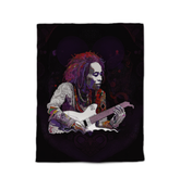 Close-up of vibrant blossoms on the Floral Fantasy Comforter.